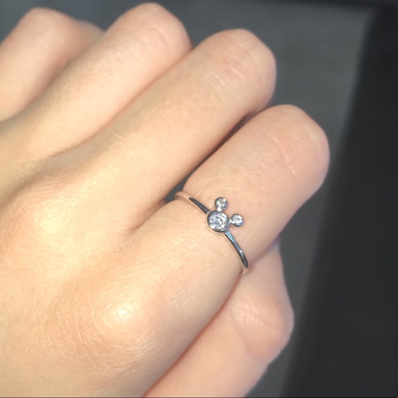 925 Sterling Silver Mickey Mouse Ring - Picture 2 of 2